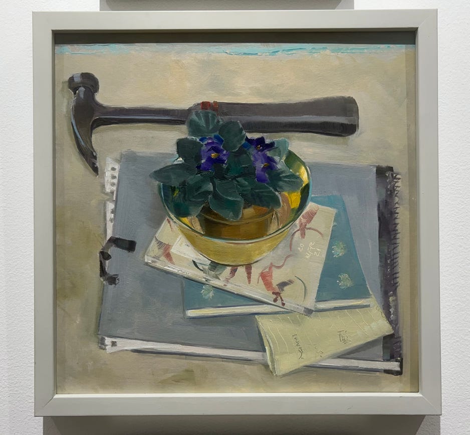 Nancy Fitz-Rapalje African Violet with Hammer 