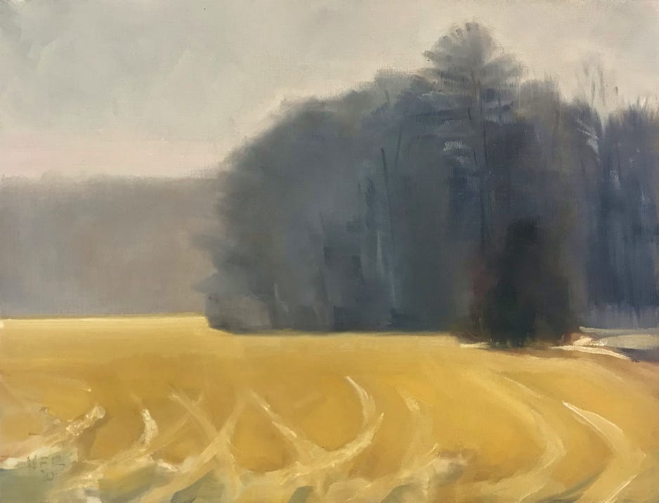 Nancy Fitz-Rapalje Wheat Field in Winter 
