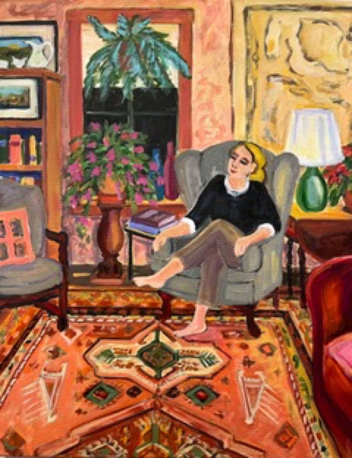 Carol Keiser Interior with Orange Rug  2022