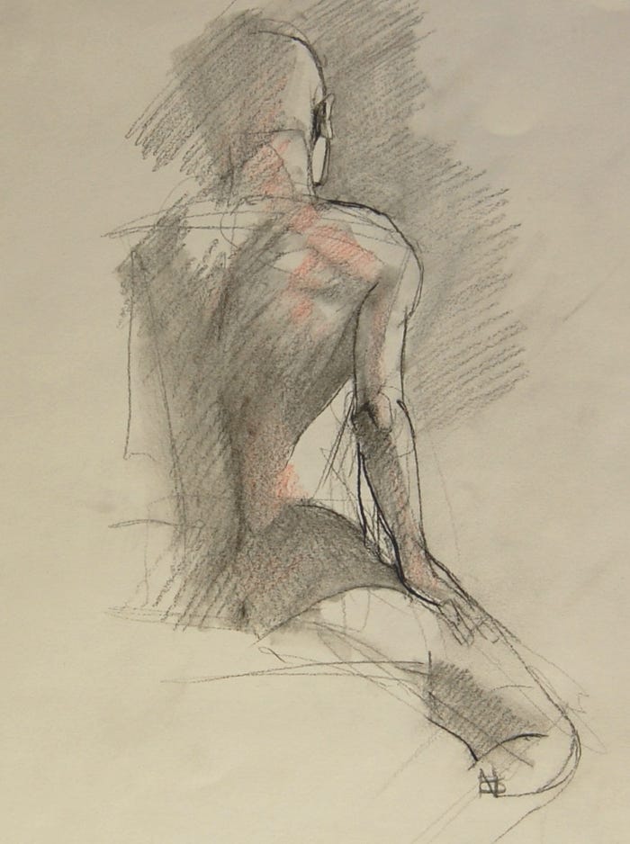 Charles W. Norris-Brown Figure Study, Male