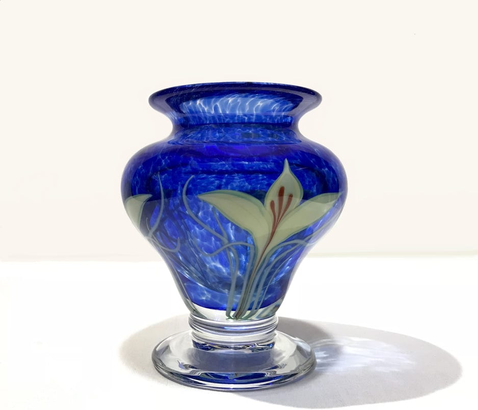 Chris Sherwin Iris Vase Vase Collection  2018 Blown glass, applied torchwork