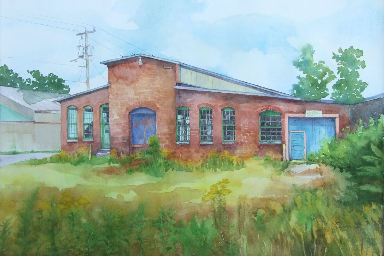 Jean Cannon Robertson #1 2018 Watercolor on paper 15 x 11 in