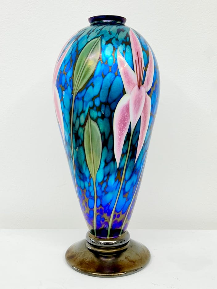 Chris Sherwin Iridescent Orchid Vase 2012