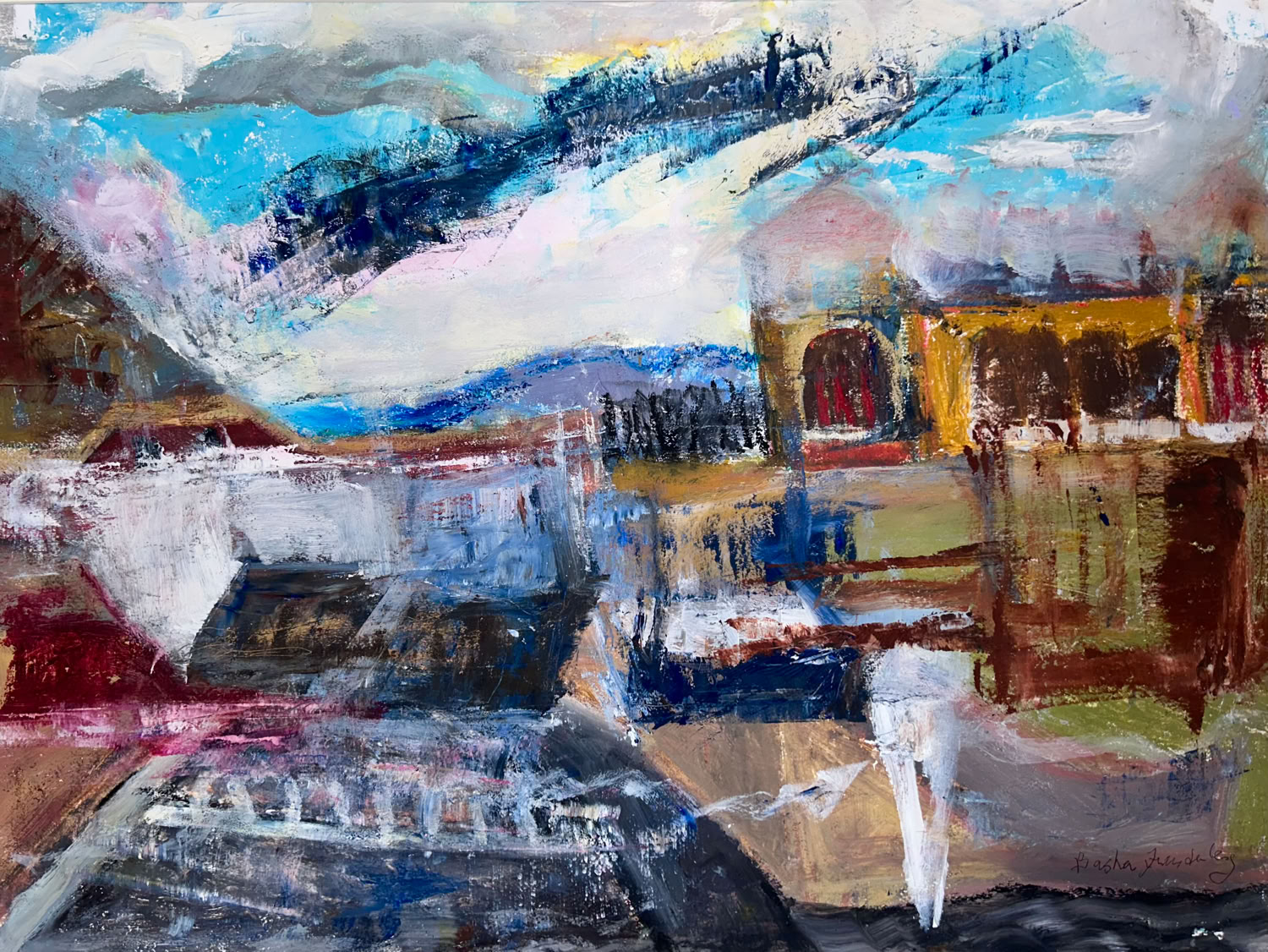 Basha Freudenberg Bellows Falls in the Fog