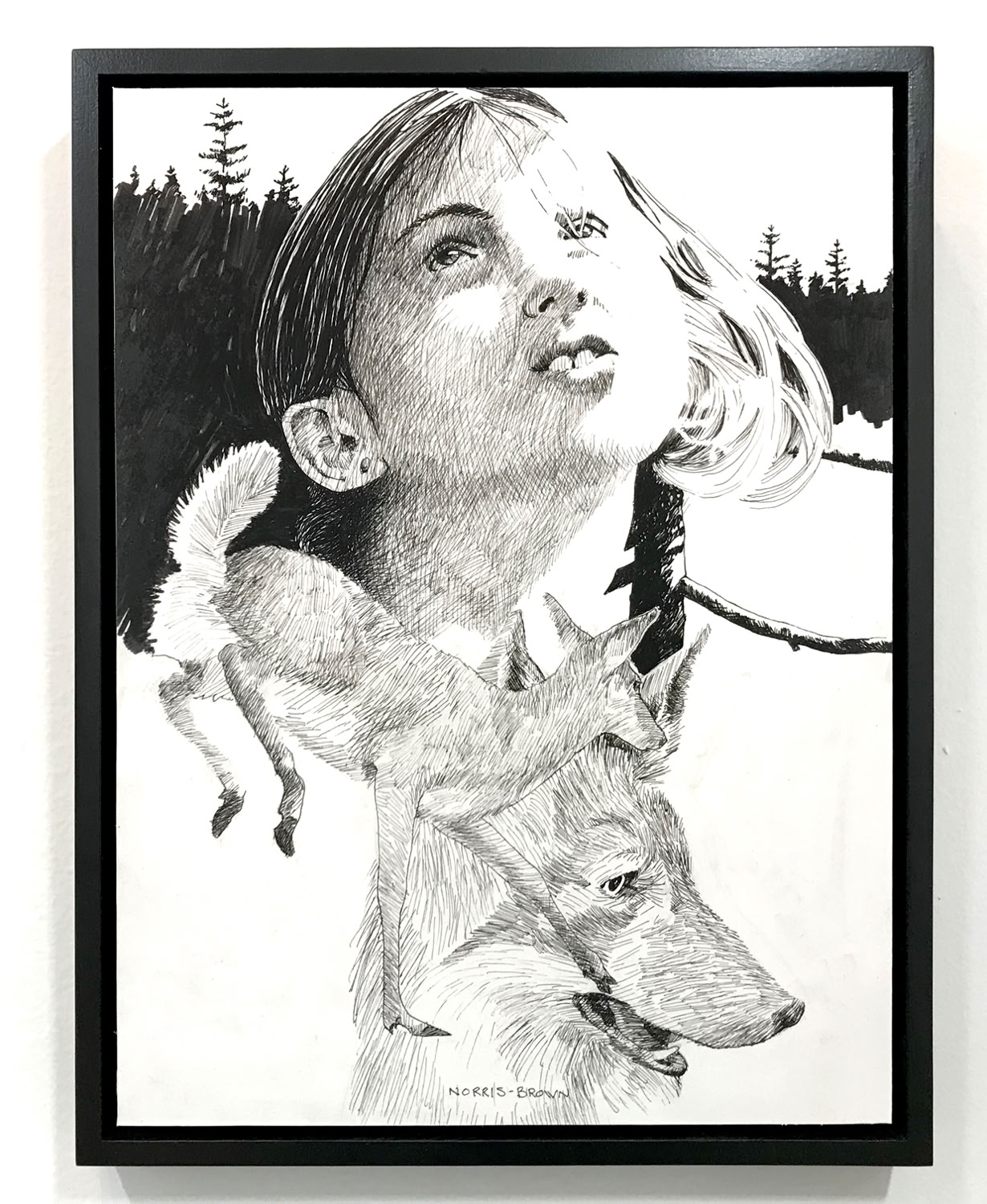 charles-norris-brown_the-shape-shifter_2019_ink-on-paper-varnished-and-mounted-on-board_13x10in