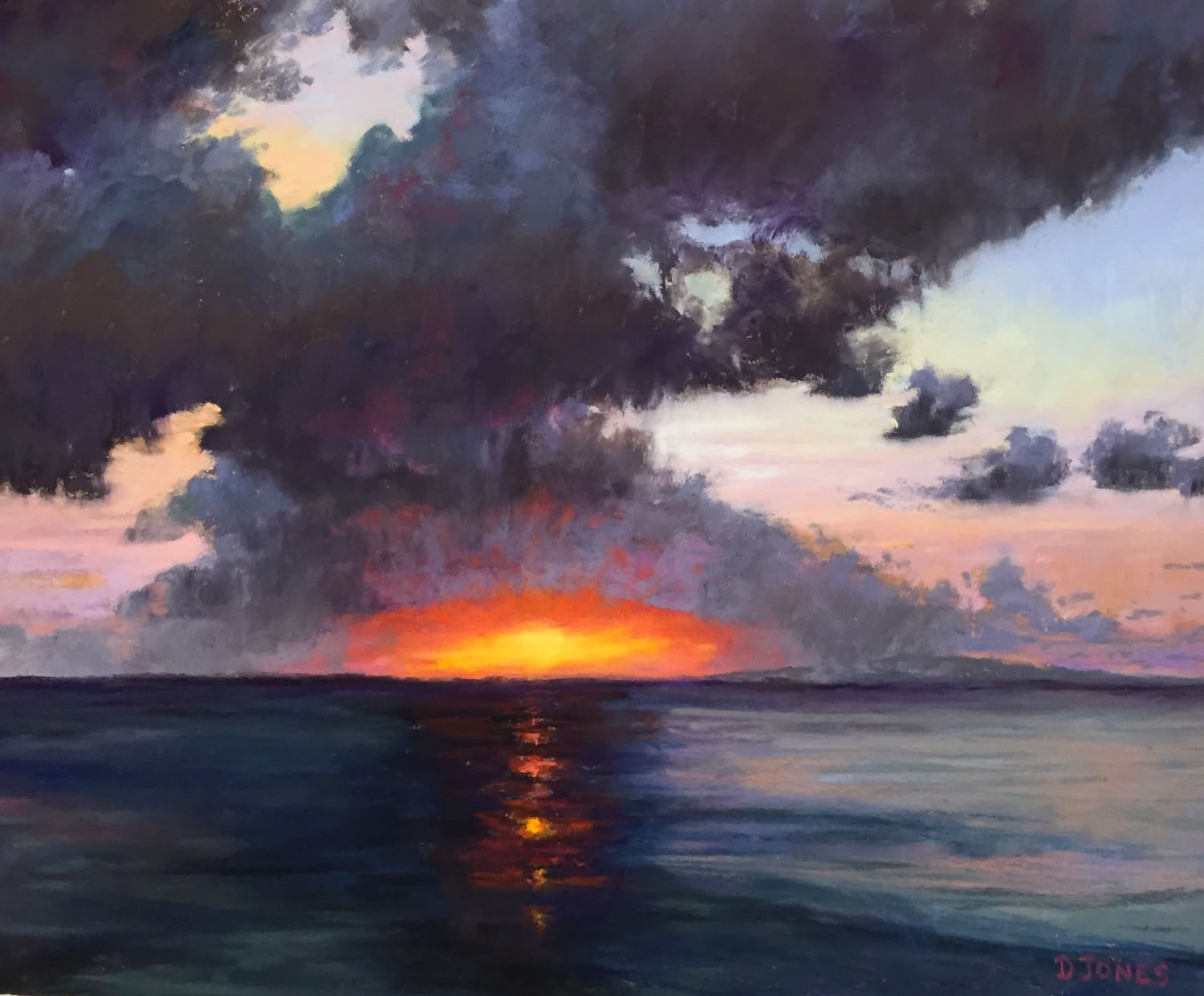 deedee-jones_sunset-spectacular_2019_pastel-on-paper_12x15in