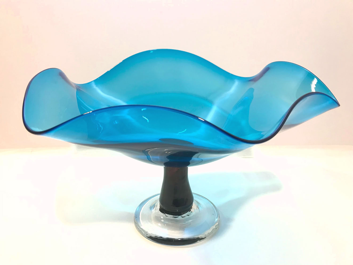 Jordana Korsen Blue Scalloped Bowl