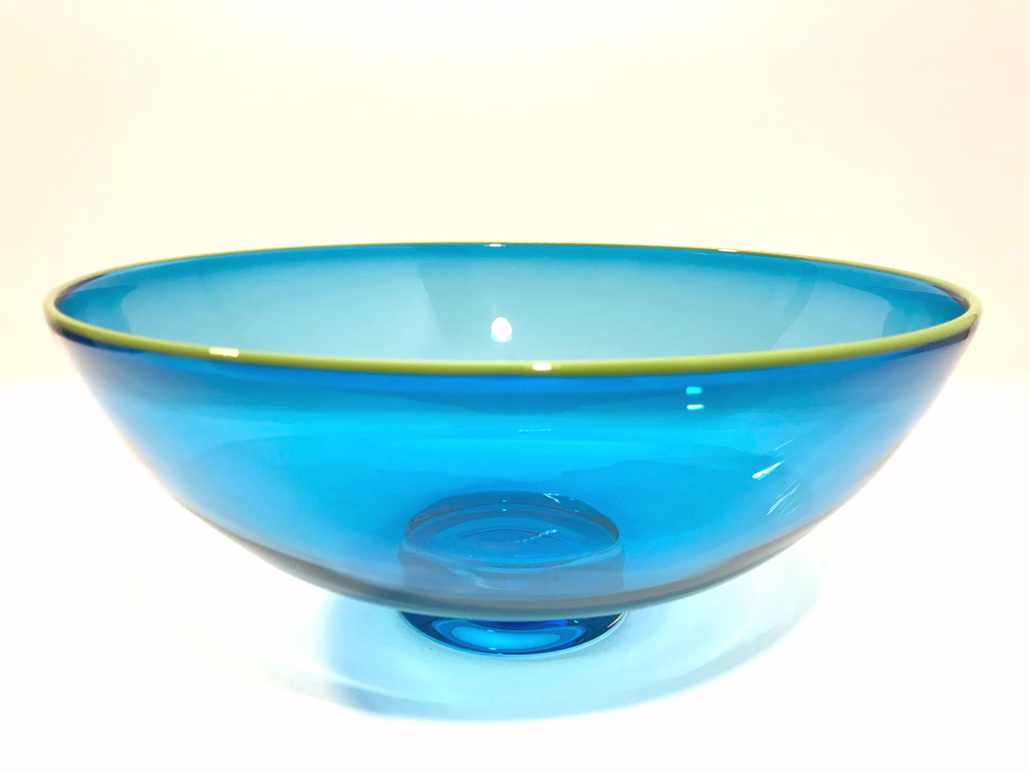 Nicholas Kekic Small Bowl, Aqua & Lime