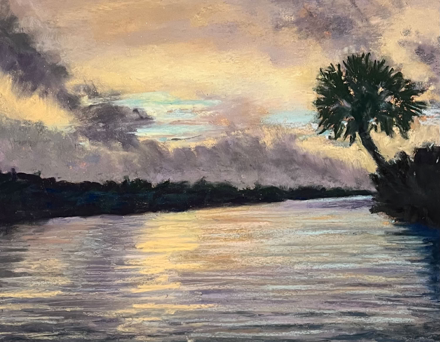 Deedee Jones Myakka Morning 2022 Pastel on paper 8 x 10 in $300