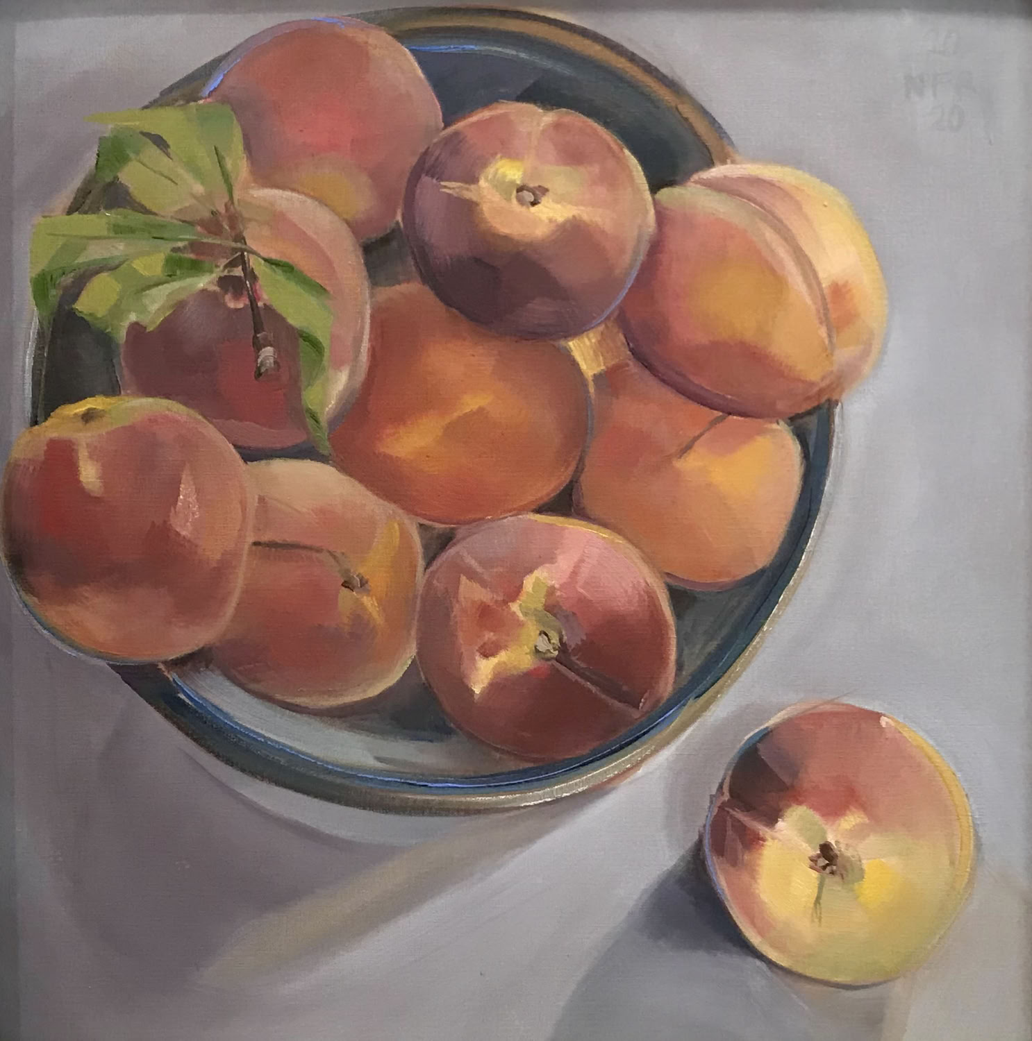 Nancy Fitz-Rapalje Peaches in Dog Bowl 2020