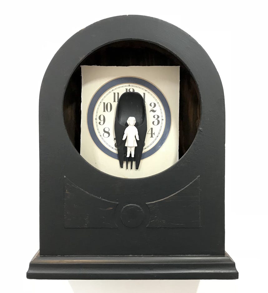 Sloane Dawson Time to Grow 2020 Found object assemblage 10 x 8 x 4 in