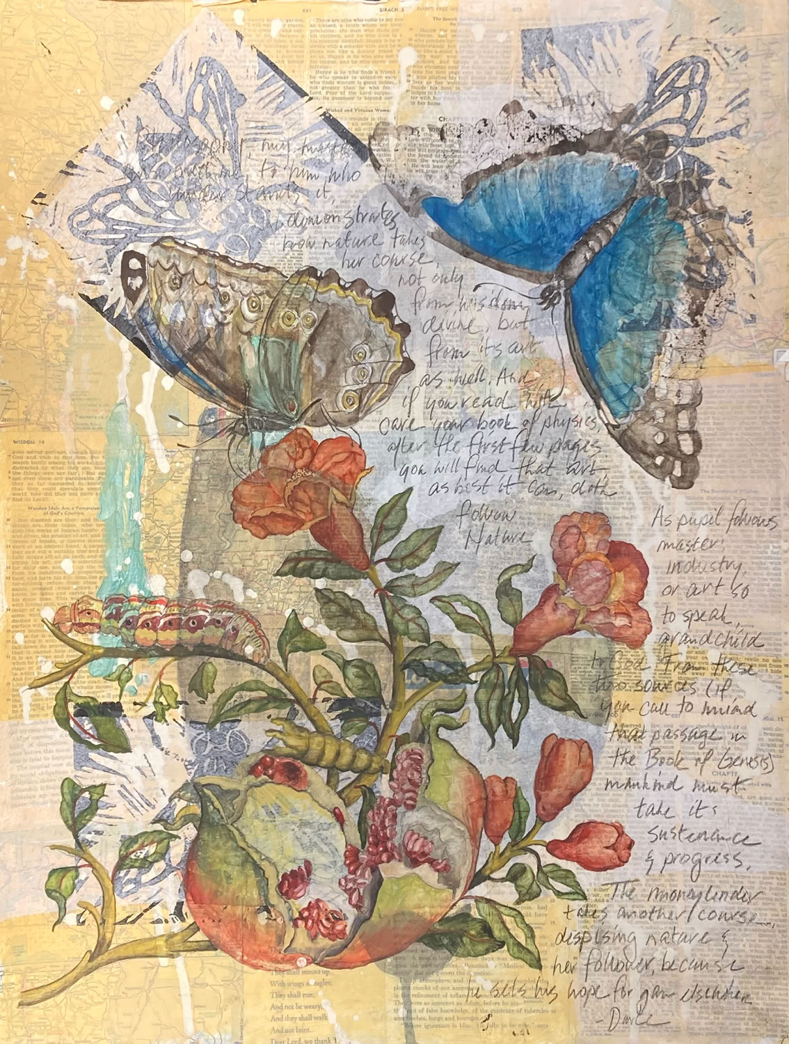 Jeanette Staley Blue Morpho Menelaus Butterfly, MSM 