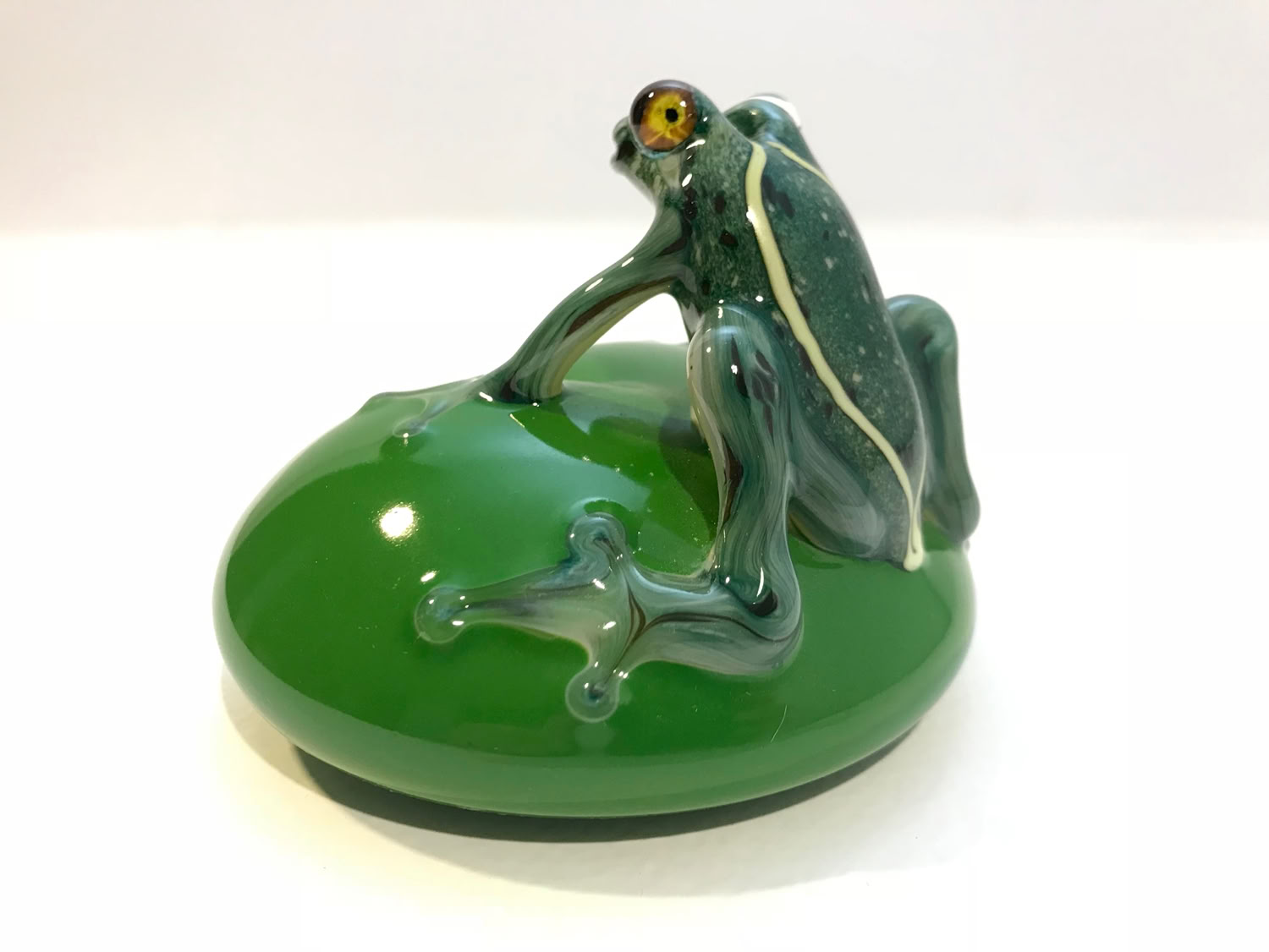 Chris Sherwin Green Frog on Lily Pad