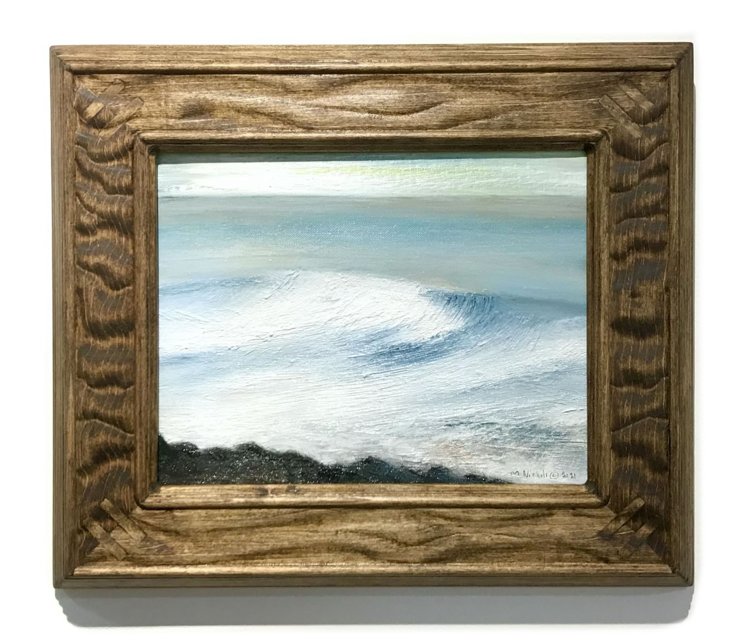 martha-nichols-waves-against-rocks-mendocino-headlands-calif.-2020-oil-on-canvas-8-x-10-in