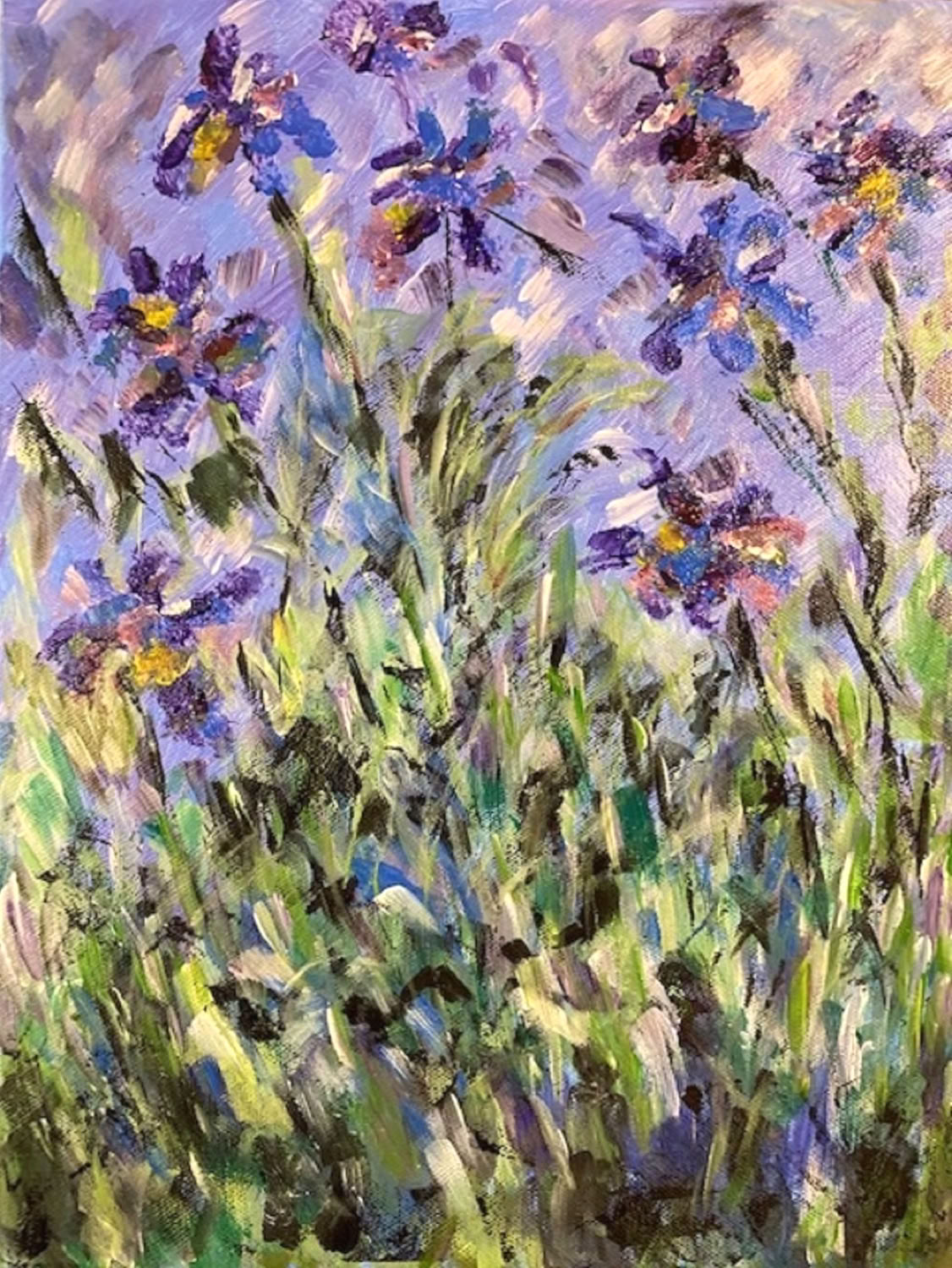 susan-macneil_queen-iris_2020_acrylic-on-canvas_14x11in