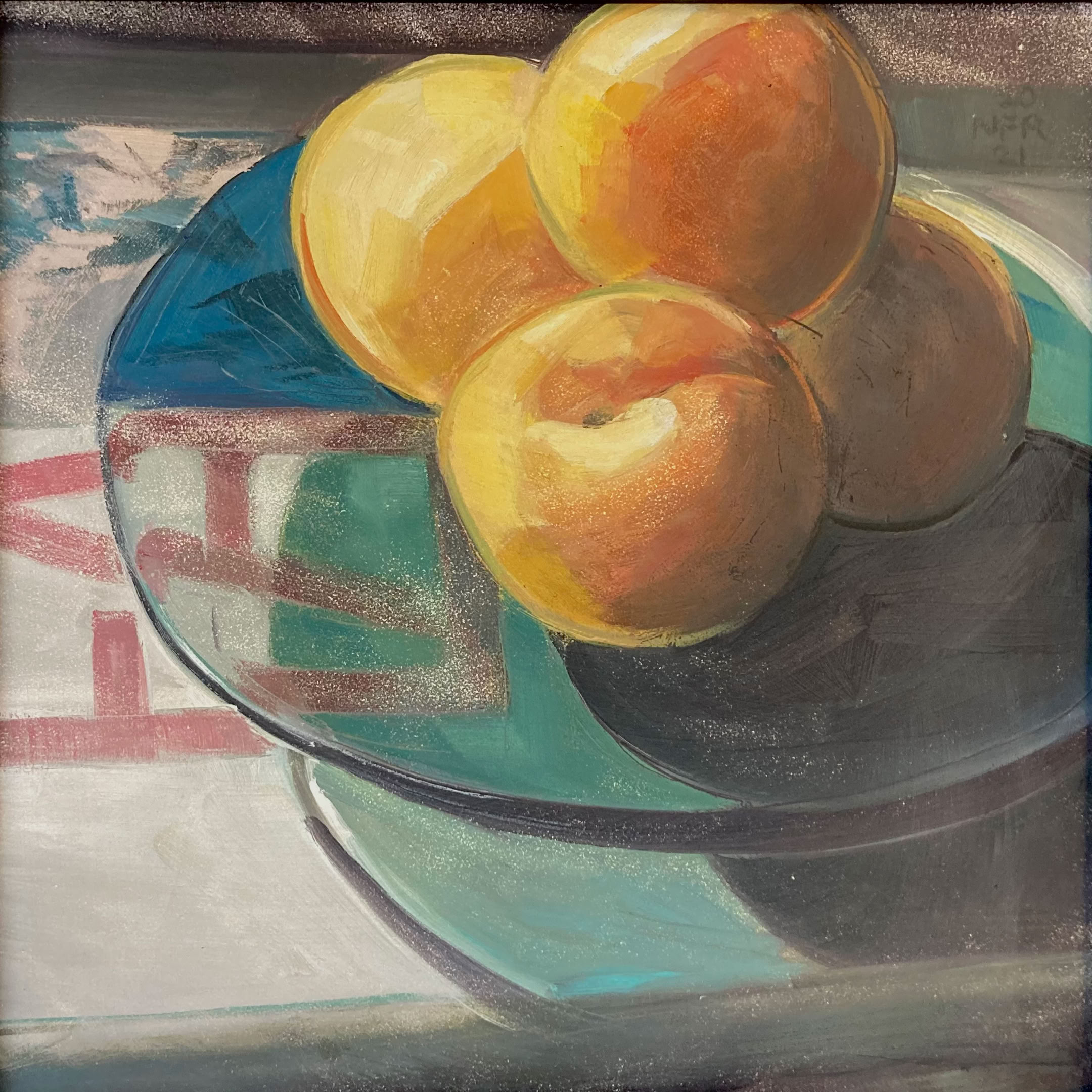 Nancy Fitz-Rapalje Sul Tavola a Firenze 2021 oil on board