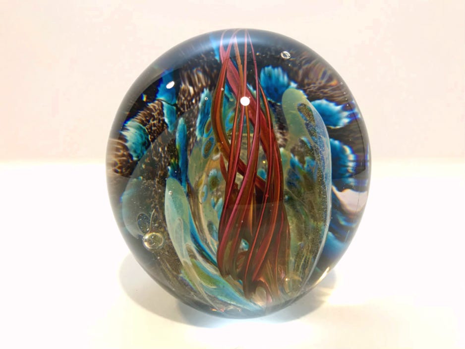 Robert Burch Round Grotto Paperweight