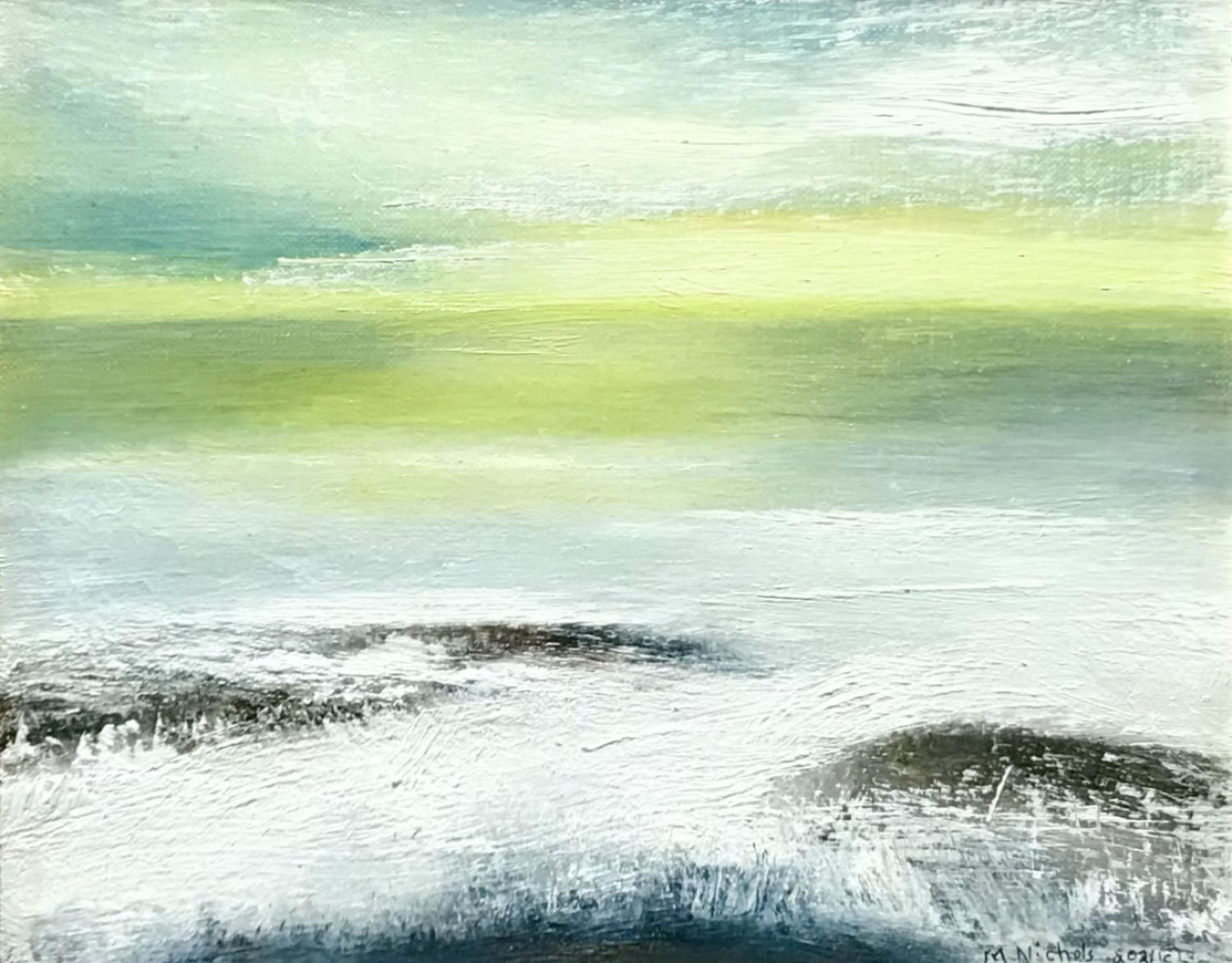 Martha Nichols Sunset over Ocean Mendocino Headlands, Calif. 