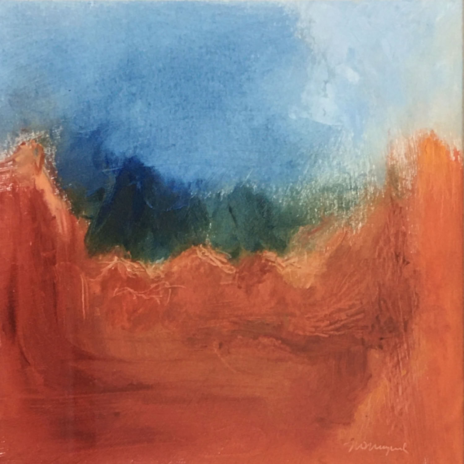 Marcie Maynard Landscape in Red and Orange I