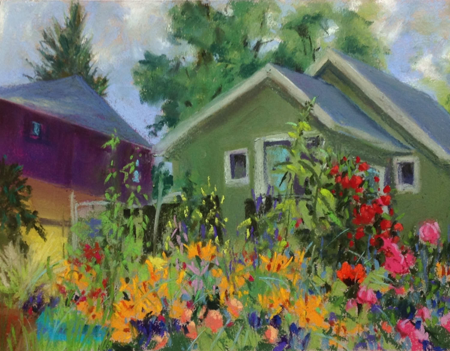 2015 Soft pastel on sanded pastel paper 9 x 12 in $475