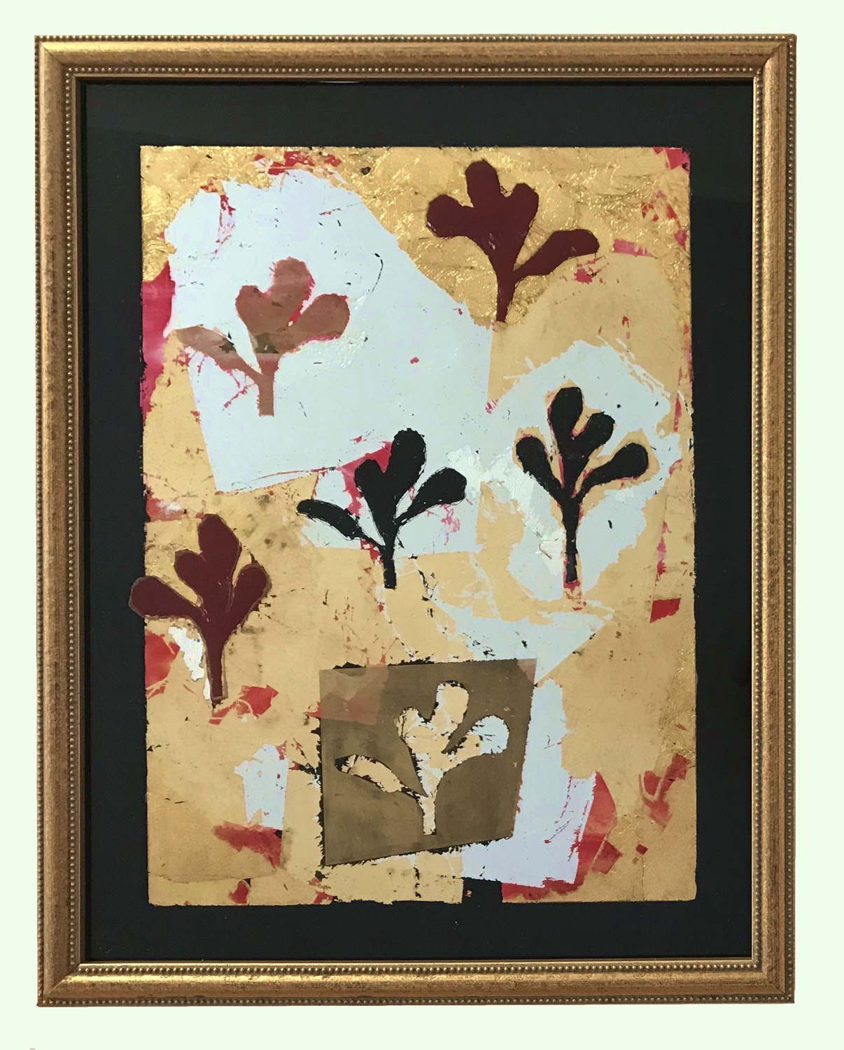 Clare Sullivan Adams Composture Series #3 2015 - 2018 Reversed Glass Painting