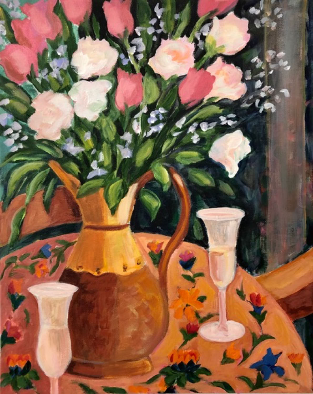 Carol Keiser Roses and Prosecco