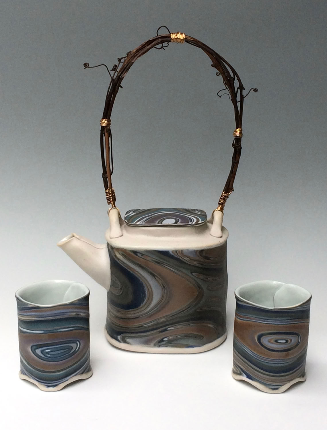 Naomi Lindenfeld Grapevine Handle Tea Set