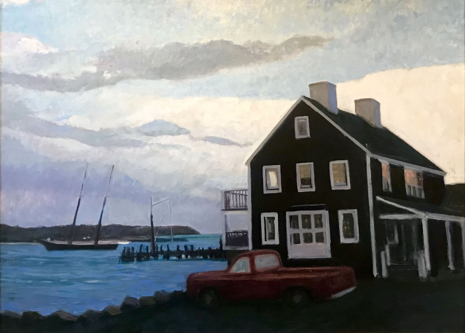 Nathan Shepard Harbor Clouds  2001